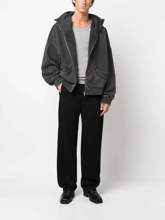 ENTIRE STUDIOS Hoodie met rits Zwart