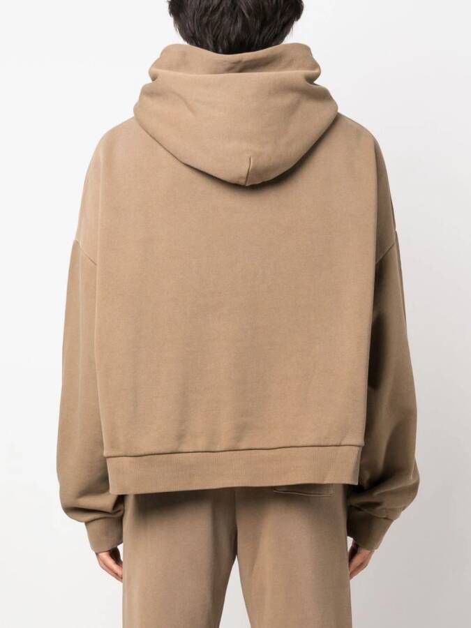 ENTIRE STUDIOS Hoodie met verlaagde schouders Beige