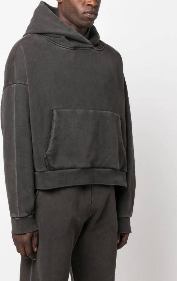 ENTIRE STUDIOS Hoodie met verlaagde schouders Zwart