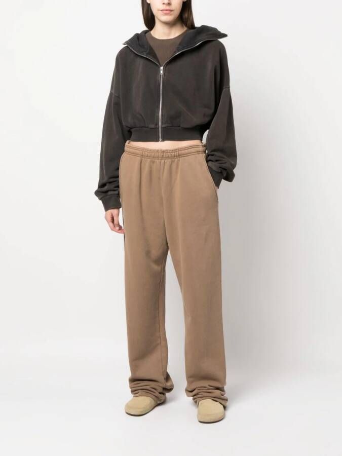 ENTIRE STUDIOS Cropped hoodie Zwart