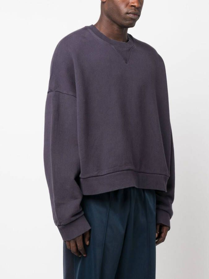 ENTIRE STUDIOS Sweater met verlaagde schouders en ronde hals Blauw