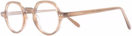 Epos Bril met rond montuur Beige