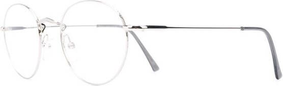 Epos Bril met rond montuur Zilver