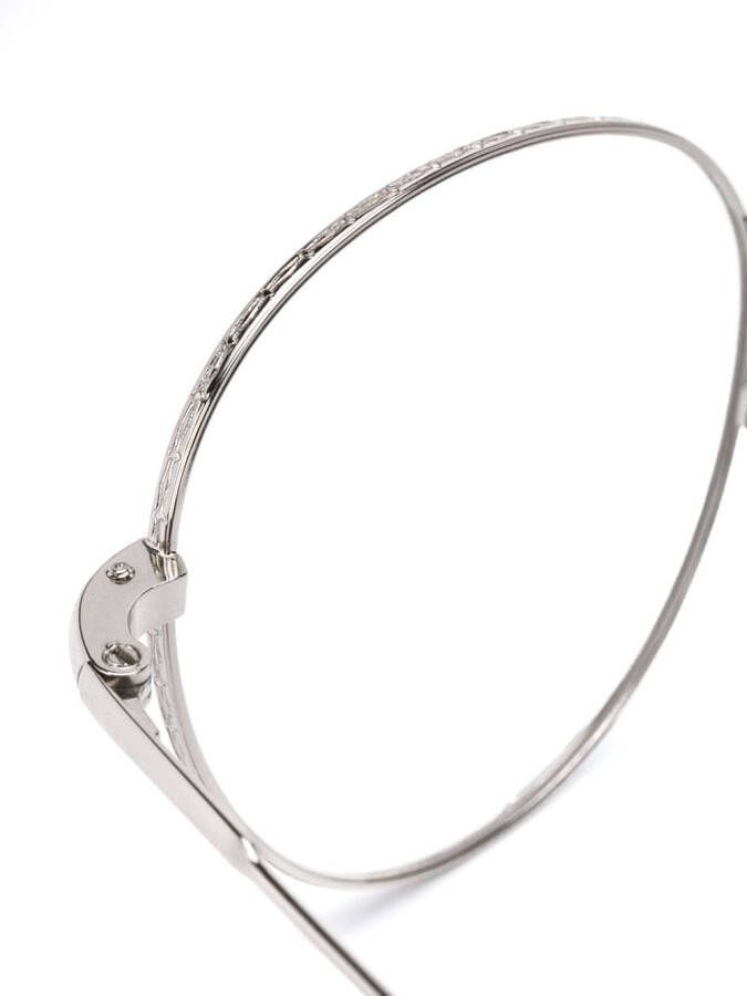 Epos Bril met rond montuur Zilver