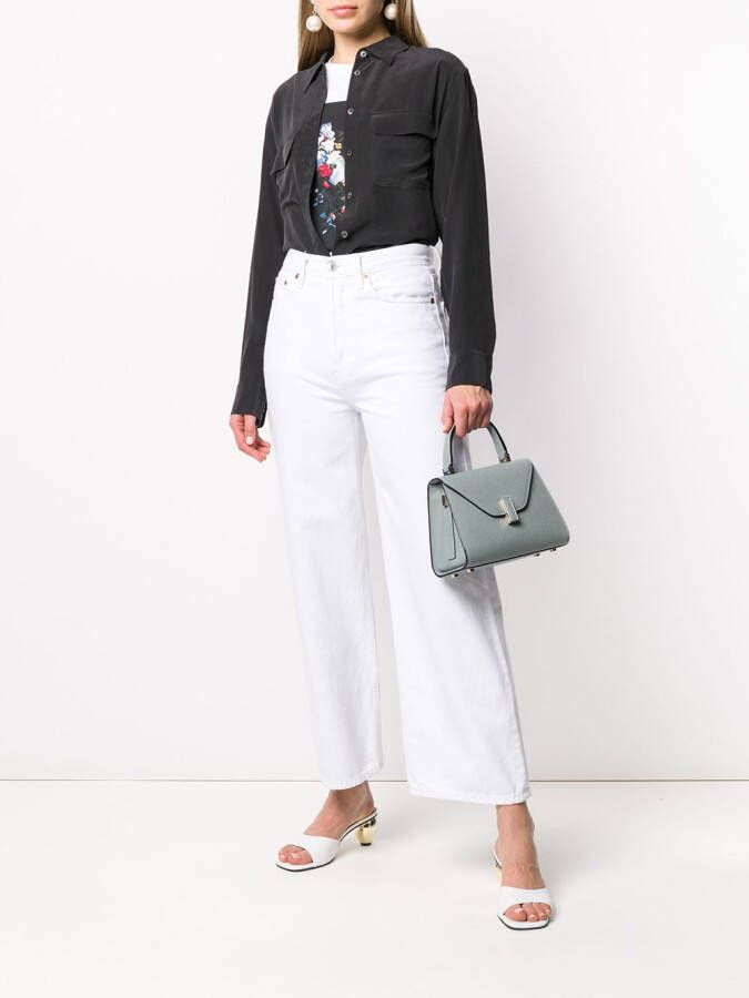 Equipment Blouse met opgestikte zak Zwart