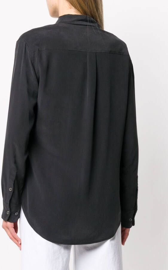 Equipment Blouse met opgestikte zak Zwart
