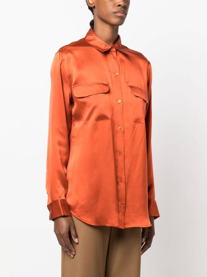 Equipment Zijden blouse Oranje