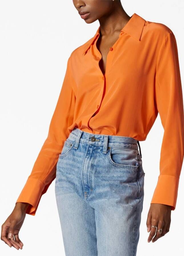 Equipment Zijden blouse Oranje