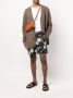 Erdem Chino shorts met bloemenprint Zwart - Thumbnail 2