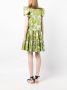 ERDEM Mini-jurk met bloemenprint Groen - Thumbnail 4