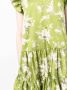 ERDEM Mini-jurk met bloemenprint Groen - Thumbnail 5