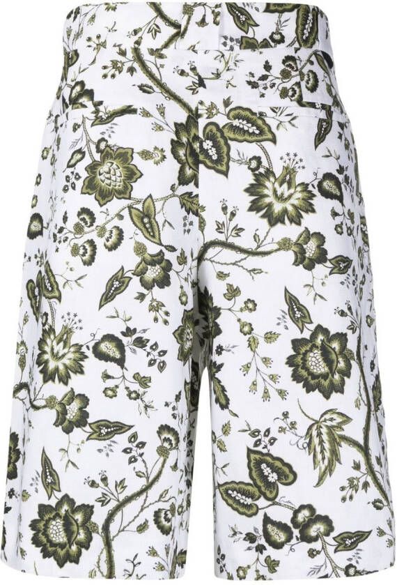 ERDEM Shorts met bloemenprint Wit