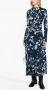 ERDEM Midi-jurk met bloemenprint Blauw - Thumbnail 2