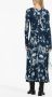ERDEM Midi-jurk met bloemenprint Blauw - Thumbnail 3