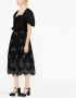ERDEM Midi-rok met geborduurde bloemen Zwart - Thumbnail 3