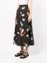 ERDEM Plooirok met bloemenprint Zwart - Thumbnail 3