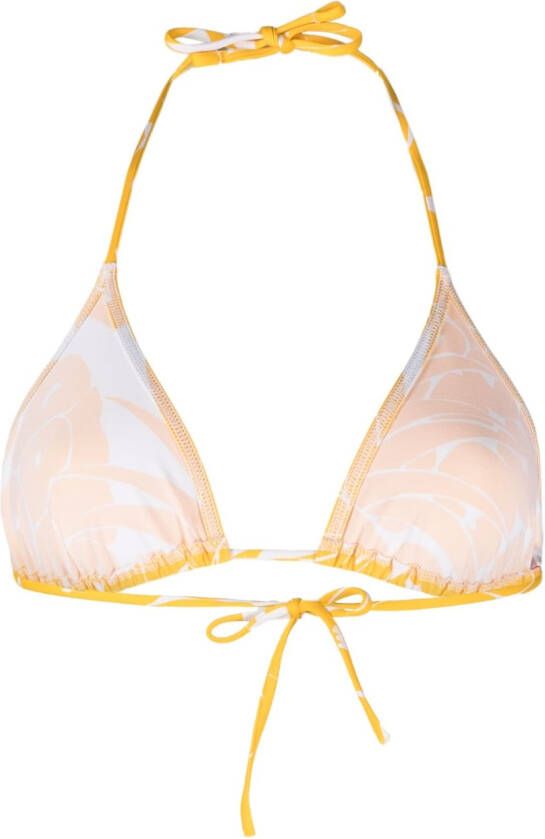 ERES Bikinitop met bladerprint Geel