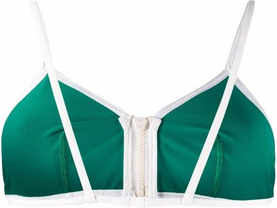 ERES Bikinitop met rits Groen