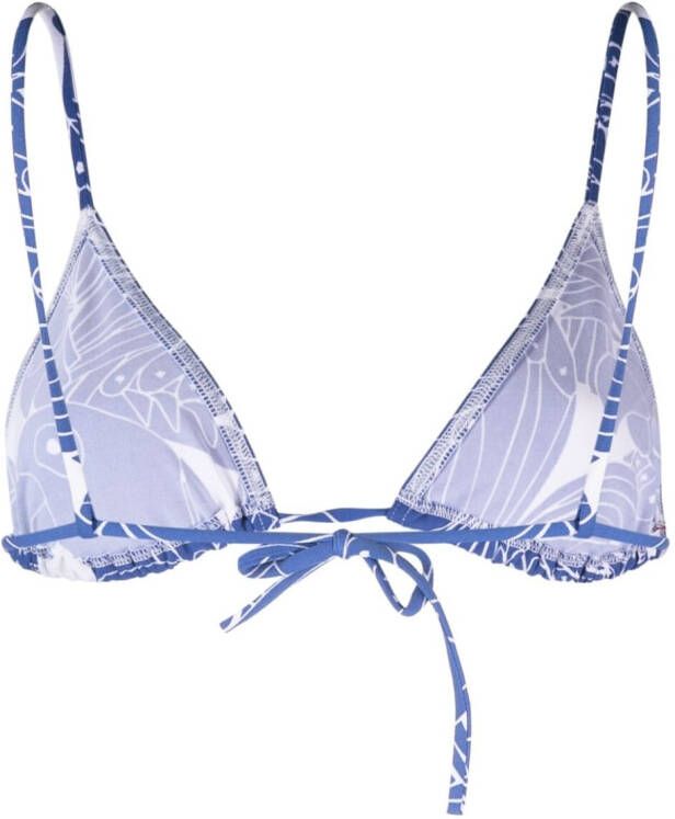 ERES Bikinitop met vogelprint Blauw