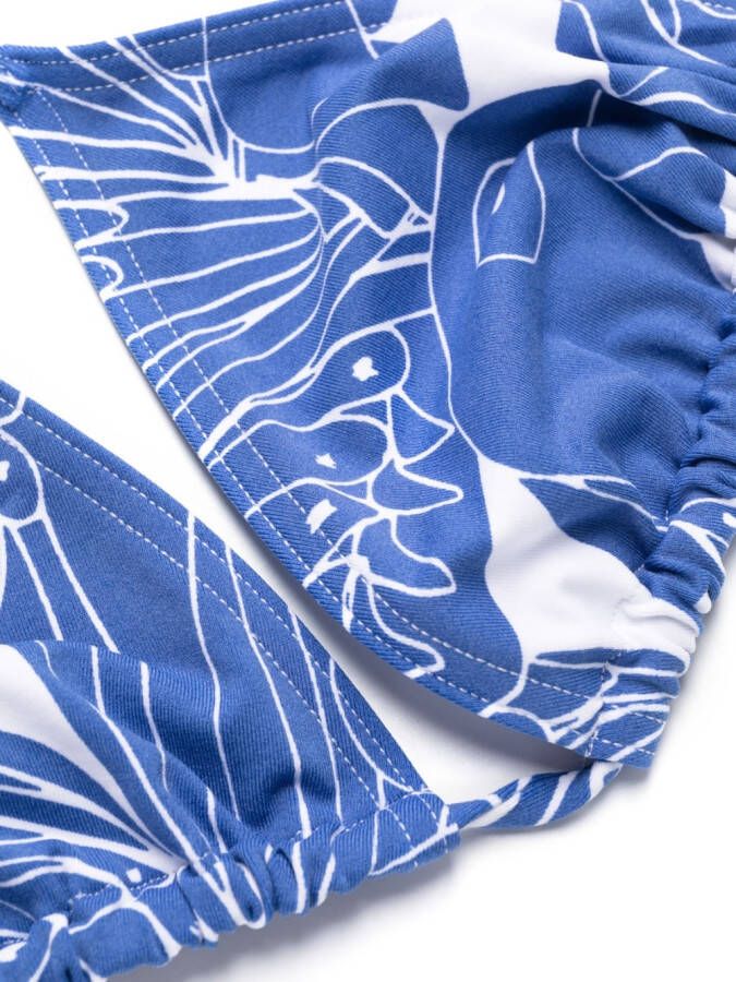 ERES Bikinitop met vogelprint Blauw