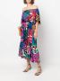 ERES Jurk met bloemenprint Blauw - Thumbnail 2