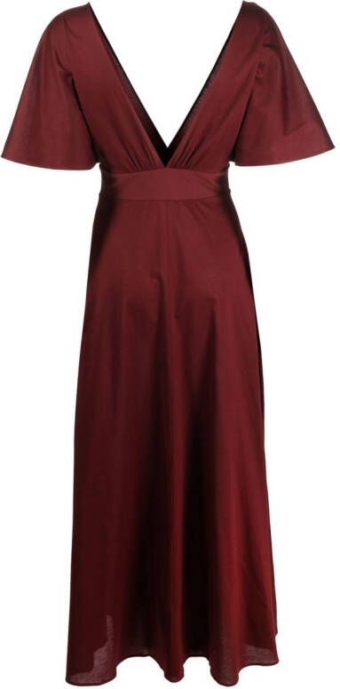 ERES Jurk met V-hals Rood