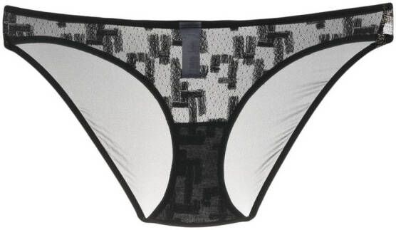 ERES Semi-doorzichtige slip Zwart