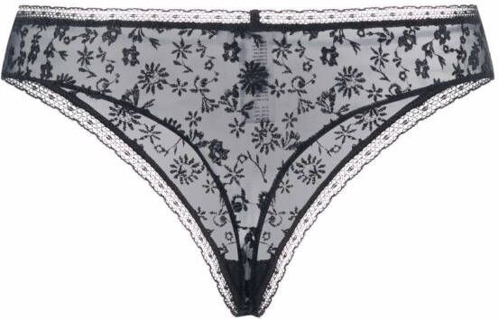 ERES String met bloemenprint Blauw