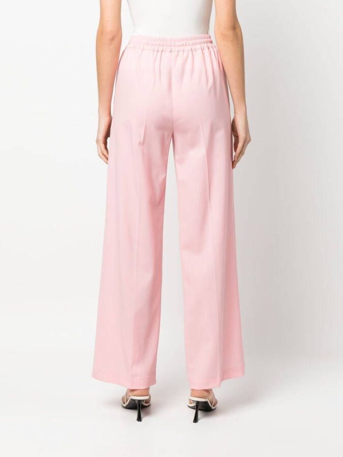 Erika Cavallini Broek met trekkoordtaille Roze
