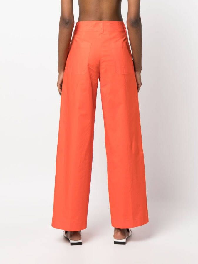 Erika Cavallini High waist broek Oranje