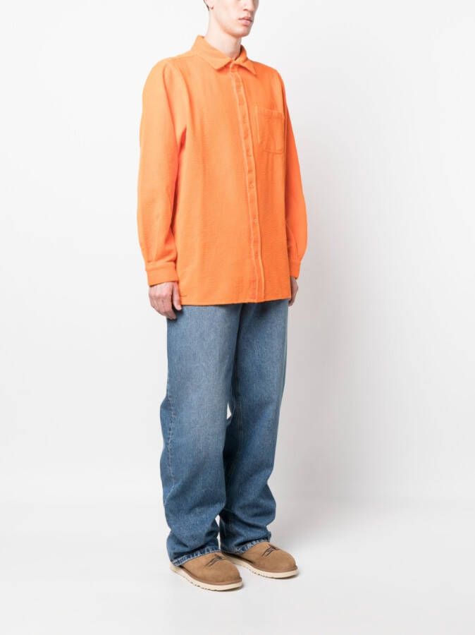 ERL Overhemd met geborduurd logo Oranje