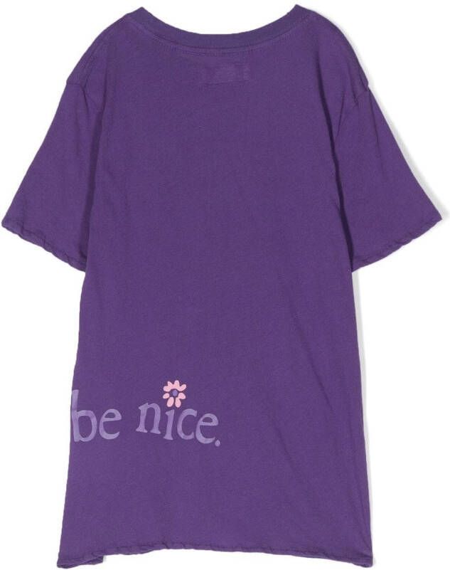 ERL T-shirt met tekst Paars