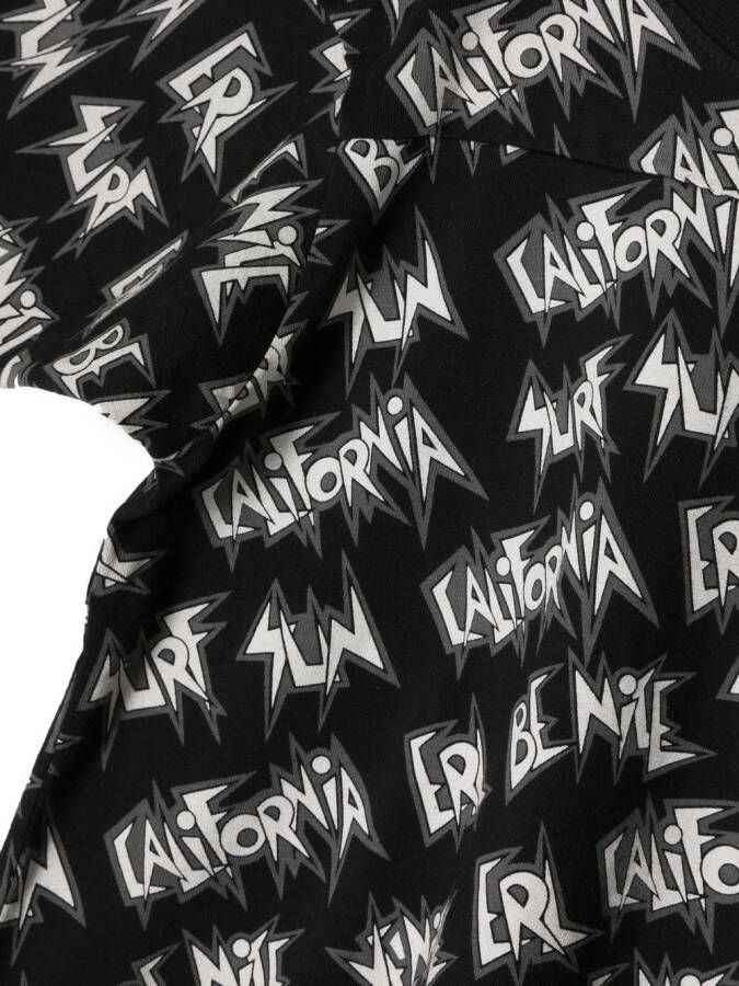 ERL T-shirt met tekst Zwart