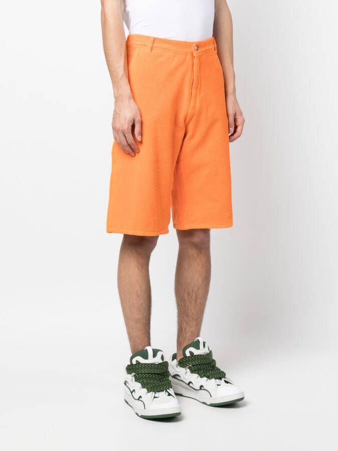 ERL Ribfluwelen shorts Oranje