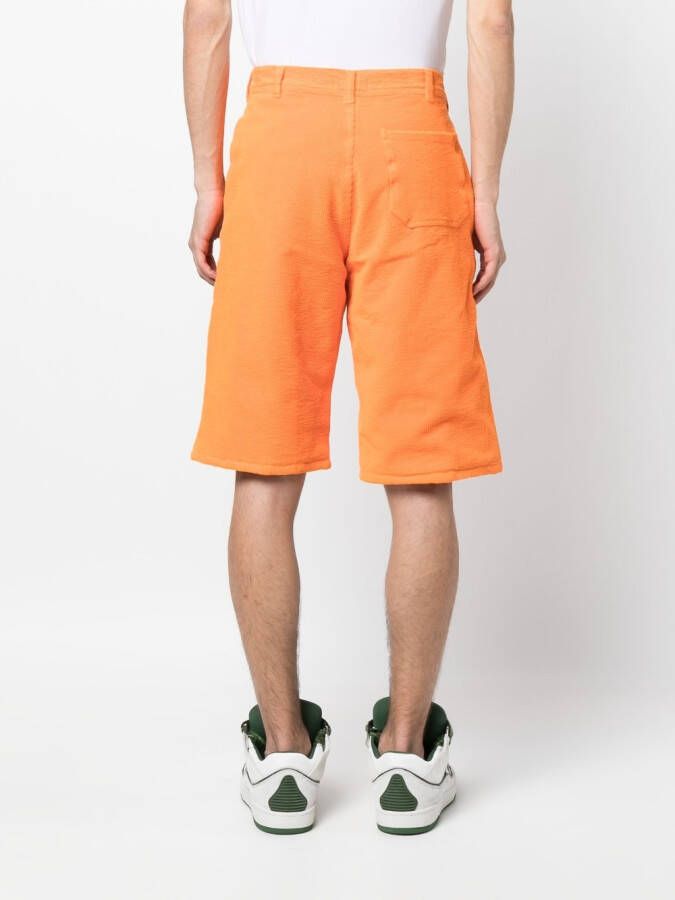 ERL Ribfluwelen shorts Oranje