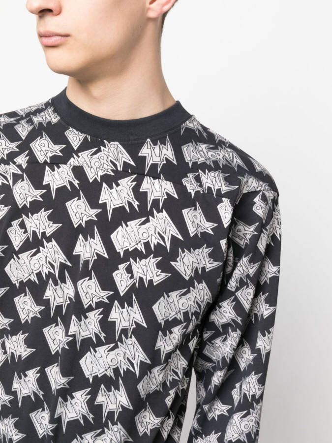 ERL T-shirt met logoprint Zwart