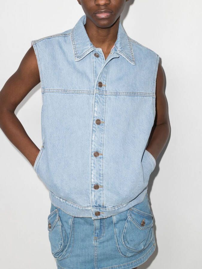 ERL Mouwloos jack Blauw