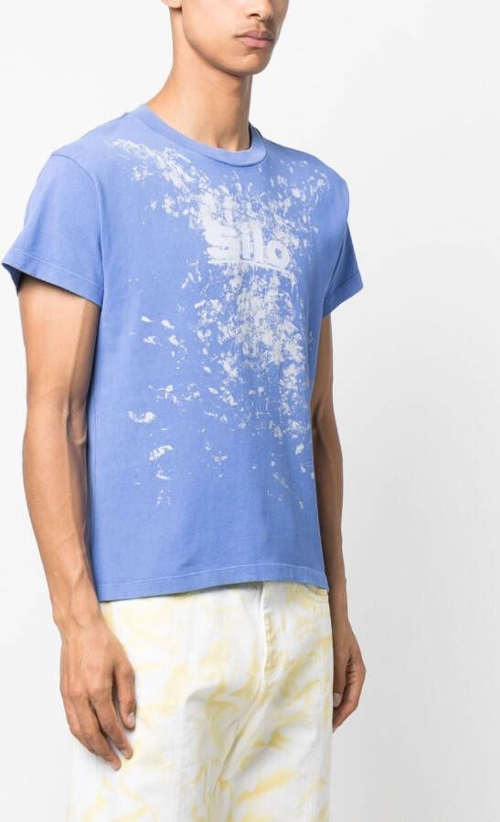 ERL T-shirt met tekst Blauw