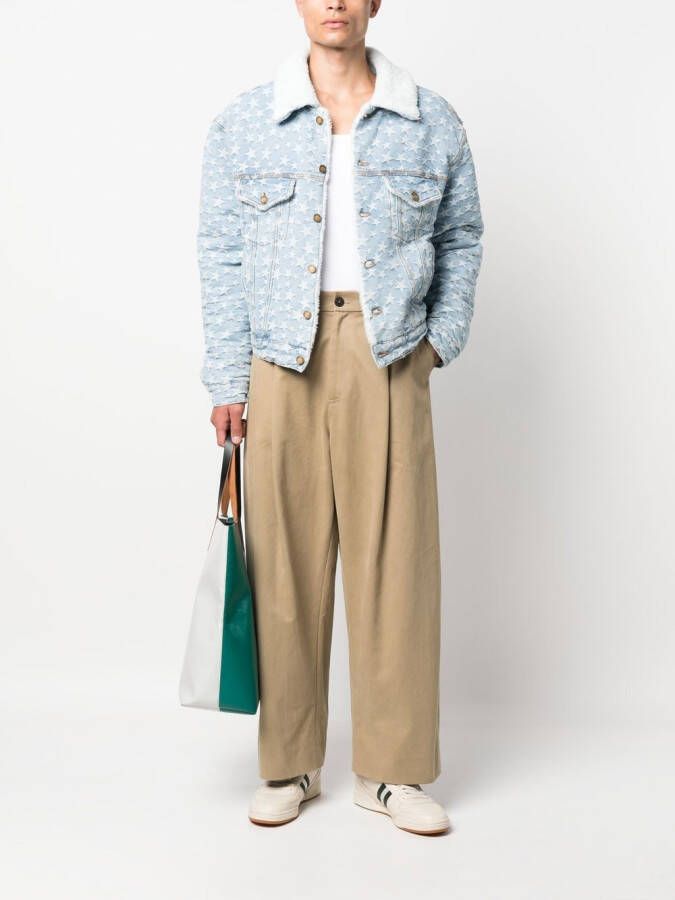 ERL Denim jack Blauw