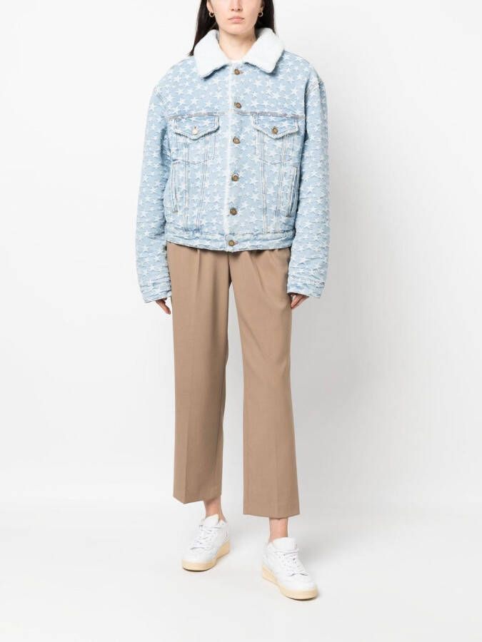 ERL Denim jack Blauw