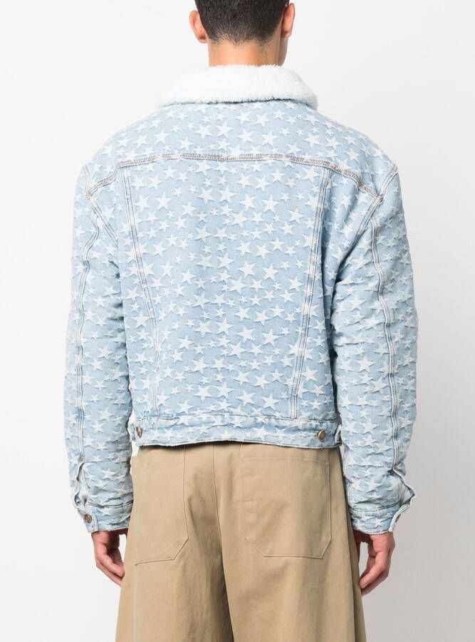 ERL Denim jack Blauw
