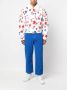 ERL Denim jack met kraag van imitatiebont en sterrenprint Wit - Thumbnail 2