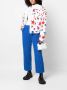 ERL Denim jack met kraag van imitatiebont en sterrenprint Wit - Thumbnail 3