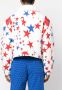 ERL Denim jack met kraag van imitatiebont en sterrenprint Wit - Thumbnail 5