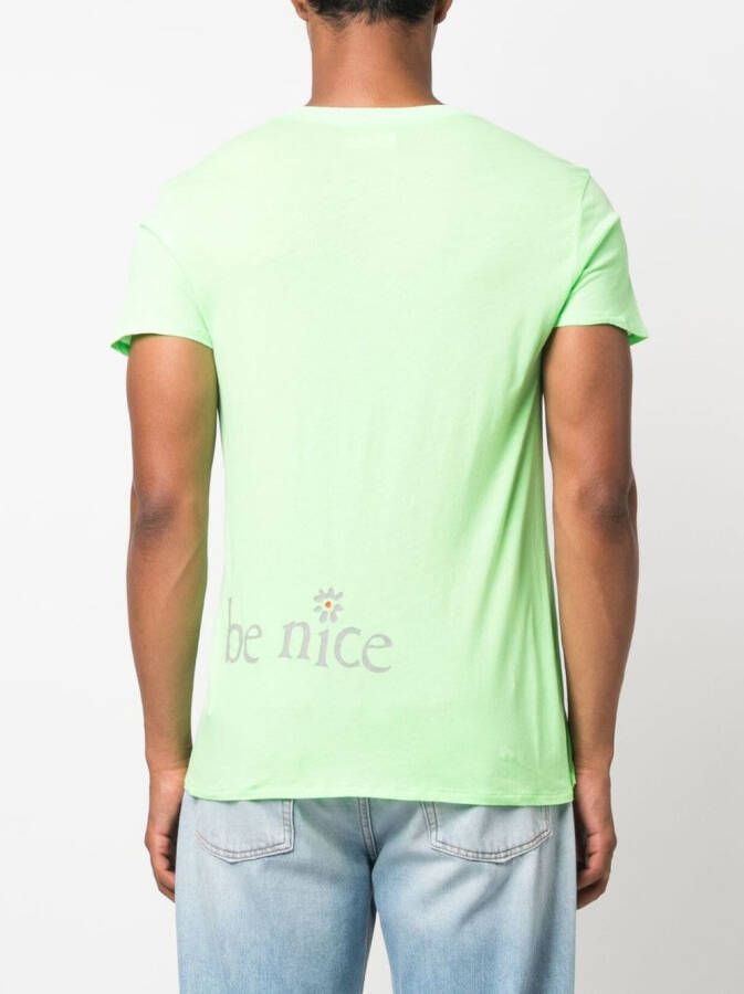 ERL T-shirt met tekst Groen