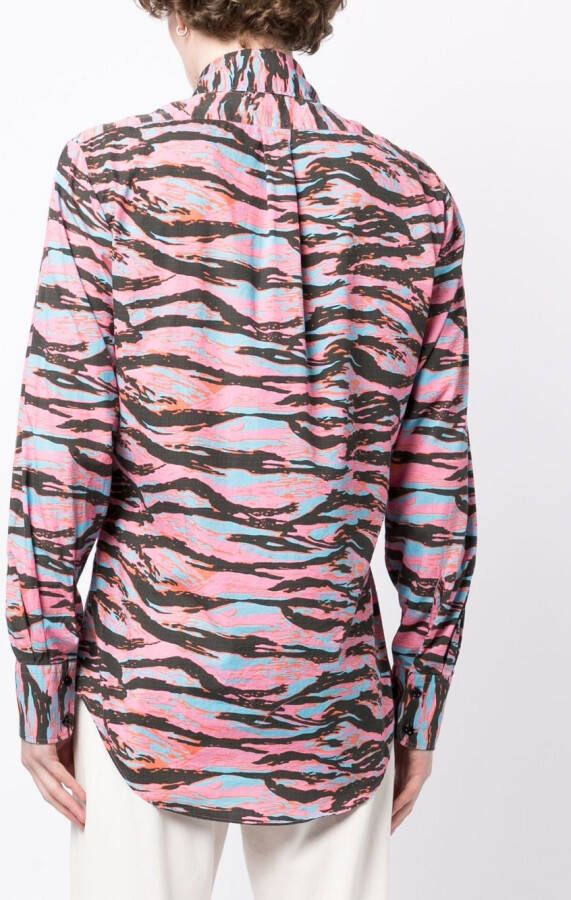 ERL Shirt met zebraprint Roze