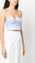 ERMANNO FIRENZE Cropped bustier Blauw - Thumbnail 3