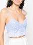 ERMANNO FIRENZE Cropped bustier Blauw - Thumbnail 5