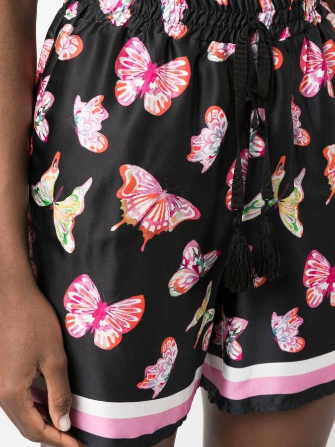 ERMANNO FIRENZE Zijden shorts Zwart