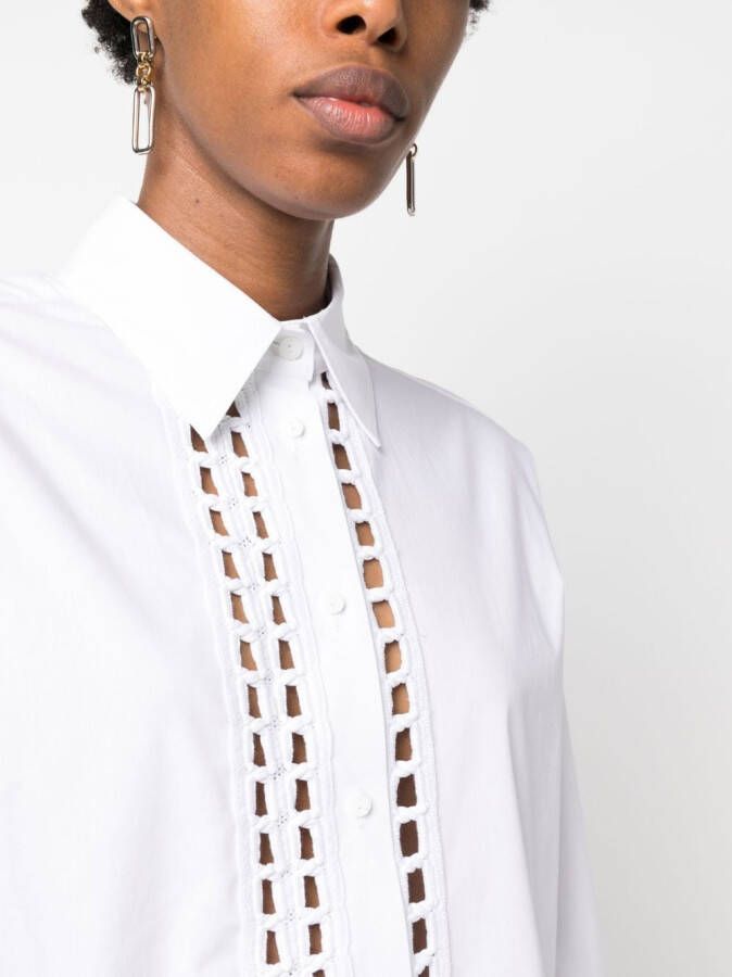 Ermanno Scervino Blouse met borduurwerk Wit